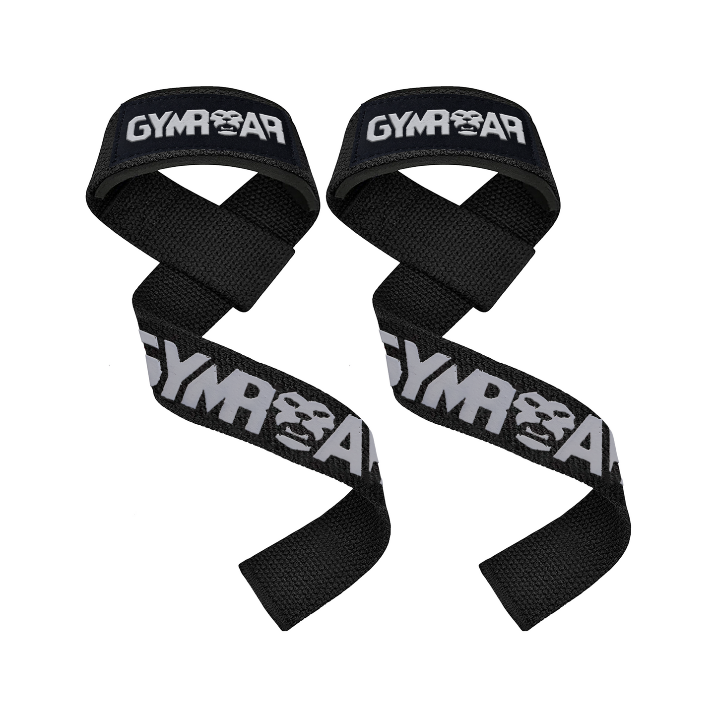 Gymshark Silicone Grip Lifting Straps - Black, lifting straps